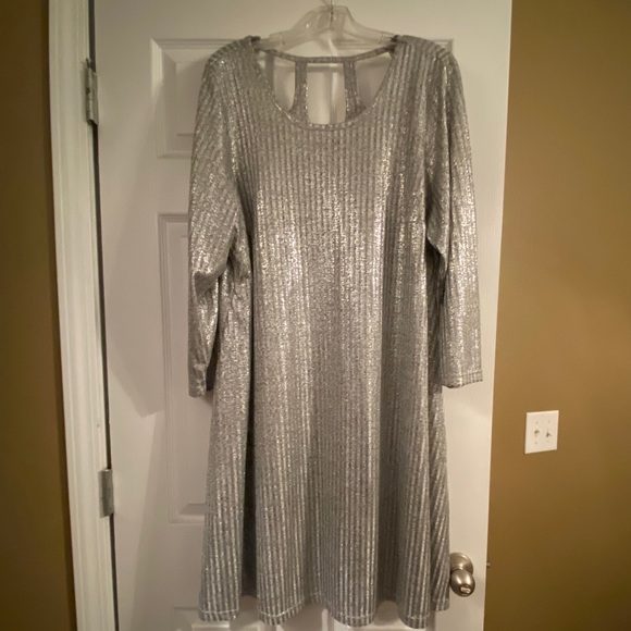Silver Holiday Dress - Picture 2 of 3